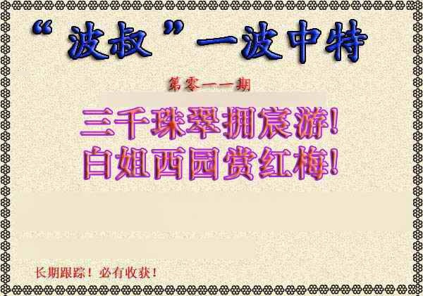 011期波叔一波中特[图]