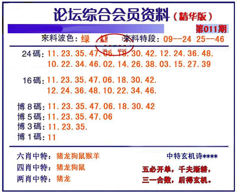 011期综合会员资料[图]