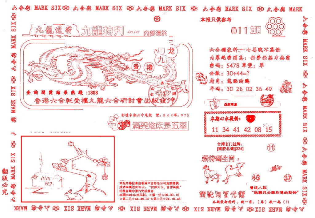 011期九龙特新刊[图]