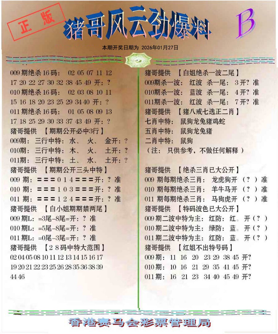 011期猪哥风云劲爆料B[图]