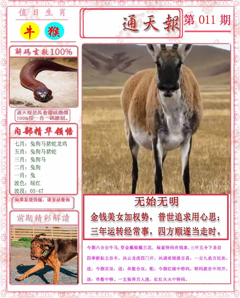 011期马经通天报[图]
