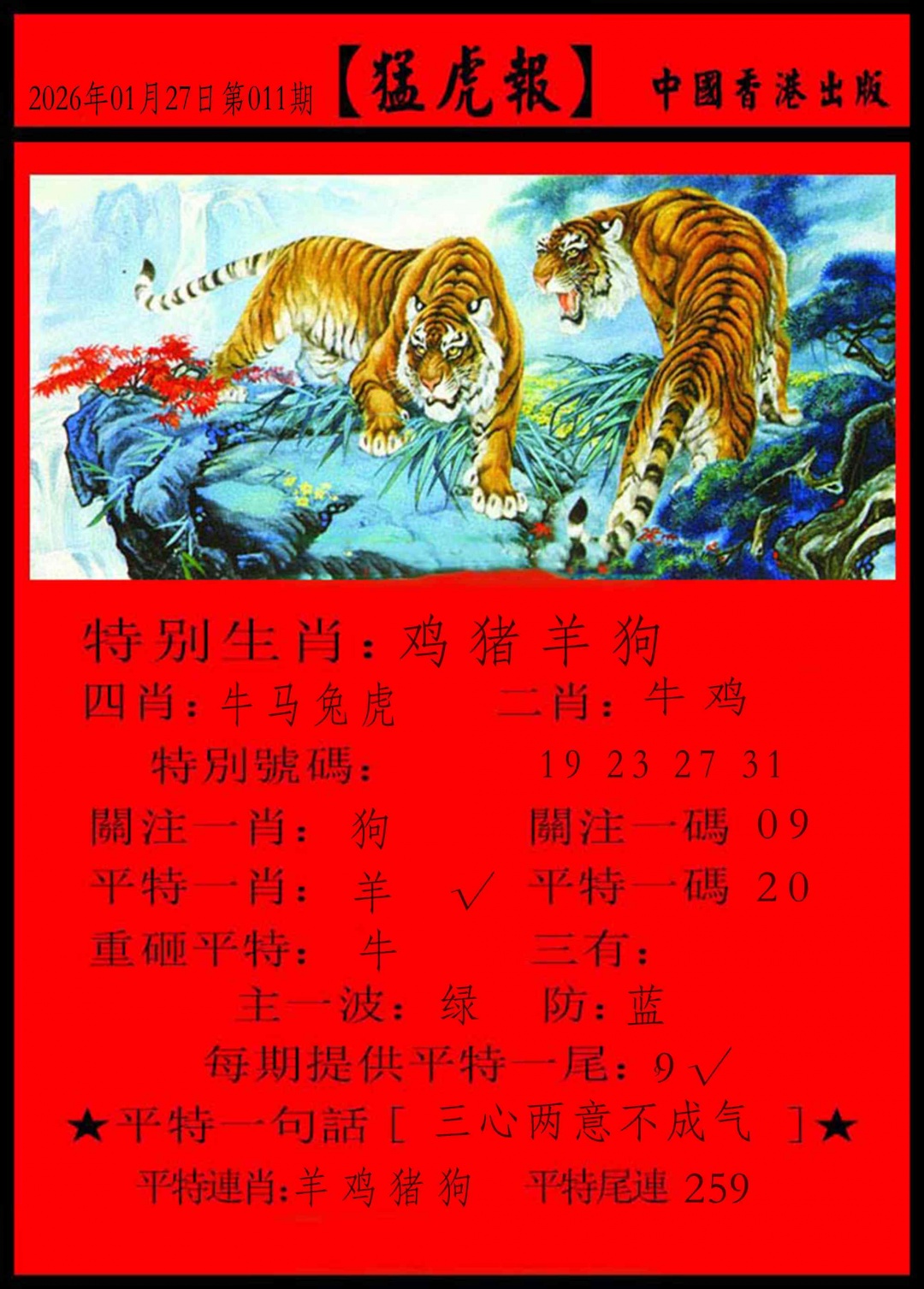 011期猛虎报[图]