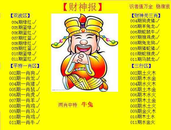 011期黄色财神报[图]